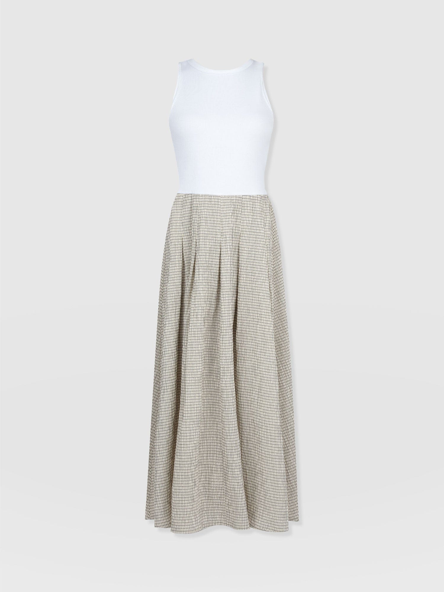 Renee Contrast Dress - Gingham - Women's Dresses | Saint + Sofia® USA